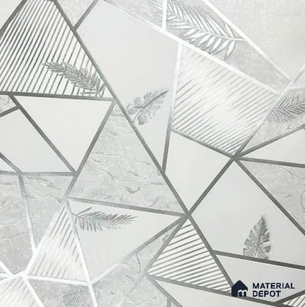 930012 | 10 Meter x 21 Inch PVC Geometric Look Wallpaper - 57 Sq. Ft.