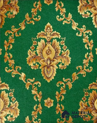930026 | 10 Meter x 21 Inch PVC Damask Look Wallpaper - 57 Sq. Ft.