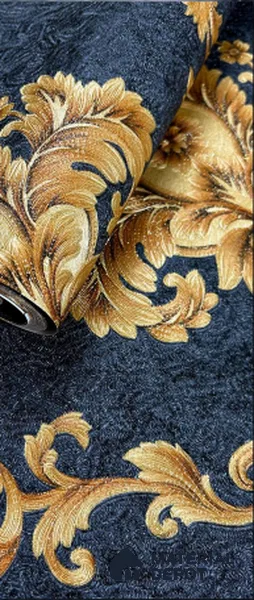 930028 | 10 Meter x 21 Inch PVC Damask Look Wallpaper - 57 Sq. Ft.