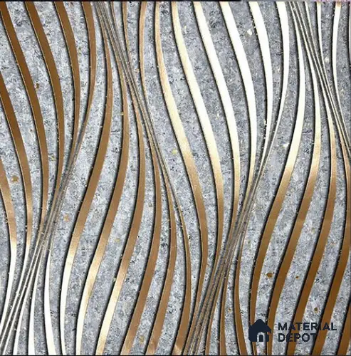 930063 | 10 Meter x 21 Inch PVC Patterned Look Wallpaper - 57 Sq. Ft.