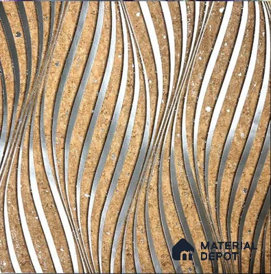 930065 | 10 Meter x 21 Inch PVC Patterned Look Wallpaper - 57 Sq. Ft.