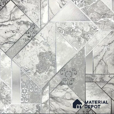 930081 | 10 Meter x 21 Inch PVC Geometric Look Wallpaper - 57 Sq. Ft.