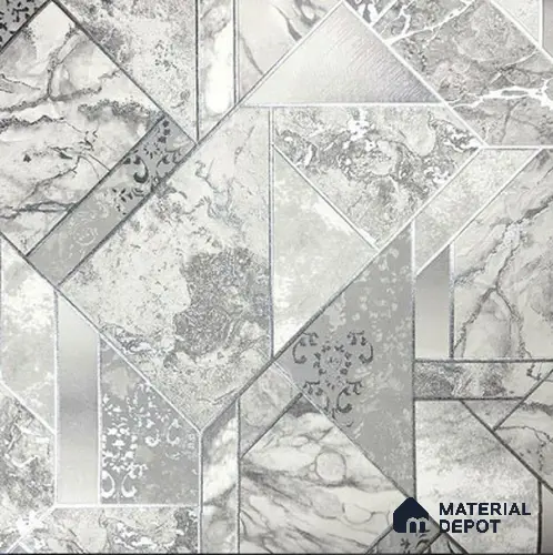 930081 | 10 Meter x 21 Inch PVC Geometric Look Wallpaper - 57 Sq. Ft.