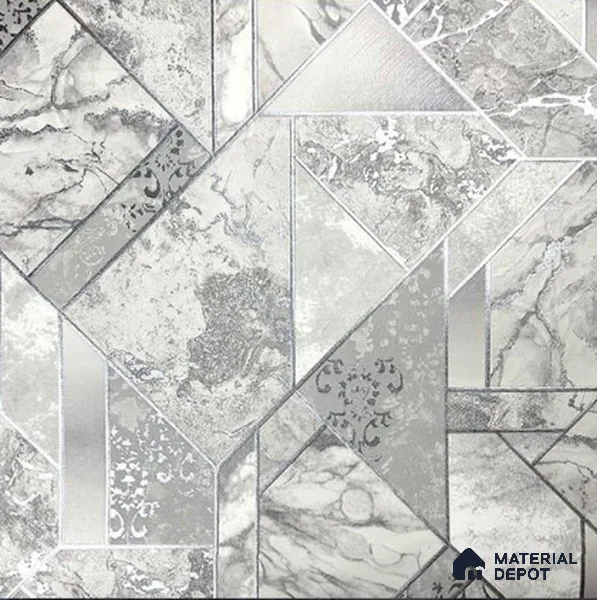 930081 | 10 Meter x 21 Inch PVC Geometric Look Wallpaper - 57 Sq. Ft.