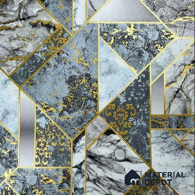 930085 | 10 Meter x 21 Inch PVC Geometric Look Wallpaper - 57 Sq. Ft.