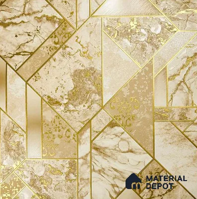 930087 | 10 Meter x 21 Inch PVC Geometric Look Wallpaper - 57 Sq. Ft.