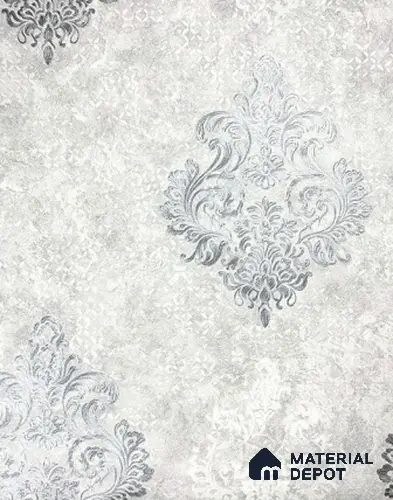 931201 | 10 Meter x 21 Inch PVC Damask Look Wallpaper - 57 Sq. Ft.