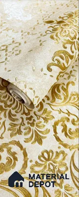 931202 | 10 Meter x 21 Inch PVC Damask Look Wallpaper - 57 Sq. Ft.