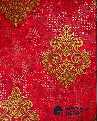 931205 | 10 Meter x 21 Inch PVC Damask Look Wallpaper - 57 Sq. Ft.