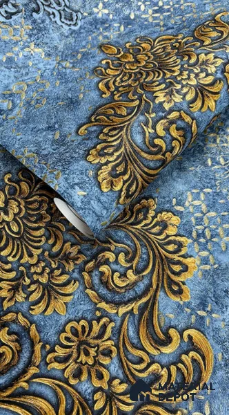 931206 | 10 Meter x 21 Inch PVC Damask Look Wallpaper - 57 Sq. Ft.
