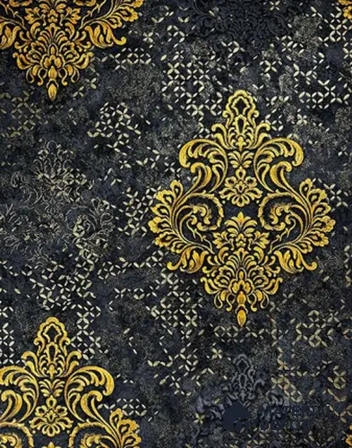 931207 | 10 Meter x 21 Inch PVC Damask Look Wallpaper - 57 Sq. Ft.