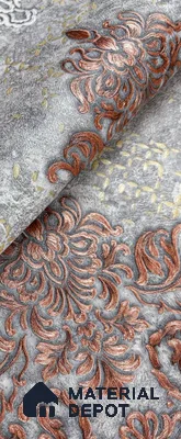 931208 | 10 Meter x 21 Inch PVC Damask Look Wallpaper - 57 Sq. Ft.