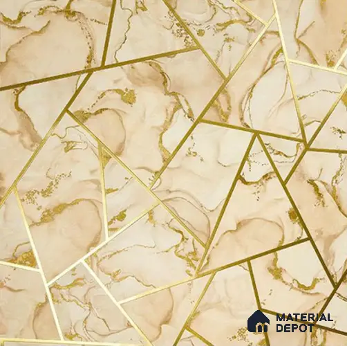 931501 | 10 Meter x 21 Inch PVC Geometric Look Wallpaper - 57 Sq. Ft.