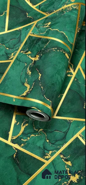 931503 | 10 Meter x 21 Inch PVC Geometric Look Wallpaper - 57 Sq. Ft.