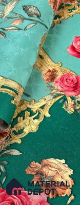 931601 | 10 Meter x 21 Inch PVC Florals Look Wallpaper - 57 Sq. Ft.
