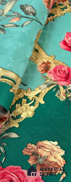 931601 | 10 Meter x 21 Inch PVC Florals Look Wallpaper - 57 Sq. Ft.
