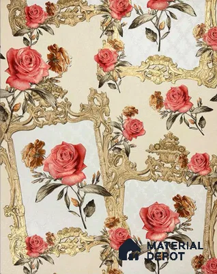 931603 | 10 Meter x 21 Inch PVC Florals Look Wallpaper - 57 Sq. Ft.
