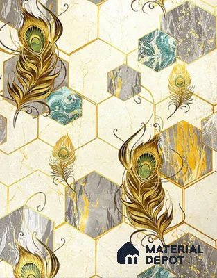 931702 | 10 Meter x 21 Inch PVC Patterned Look Wallpaper - 57 Sq. Ft.