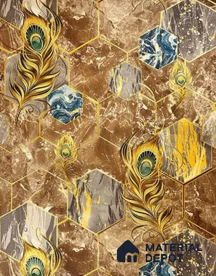 931705 | 10 Meter x 21 Inch PVC Patterned Look Wallpaper - 57 Sq. Ft.