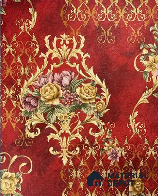 931906 | 10 Meter x 21 Inch PVC Damask Look Wallpaper - 57 Sq. Ft.