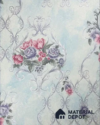 931911 | 10 Meter x 21 Inch PVC Damask Look Wallpaper - 57 Sq. Ft.