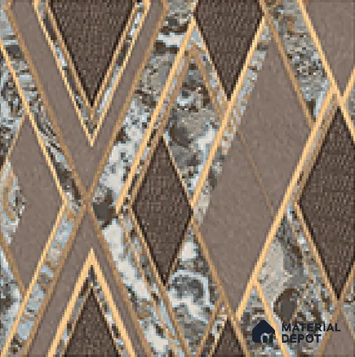 AA100104 | 9.5 Meter x 21 Inch PVC Geometric Look Wallpaper - 55 Sq. Ft. | Minimum 15% wastage during installation
