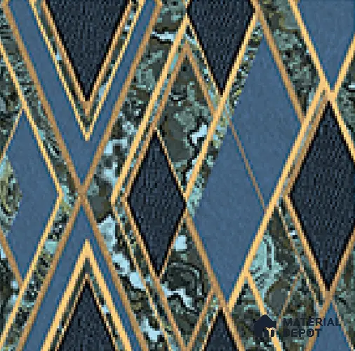 AA100108 | 9.5 Meter x 21 Inch PVC Geometric Look Wallpaper - 55 Sq. Ft. | Minimum 15% wastage during installation