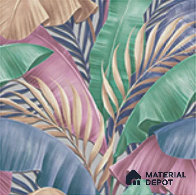 AA100204 | 9.5 Meter x 21 Inch PVC Florals Look Wallpaper - 55 Sq. Ft. | Minimum 15% wastage during installation