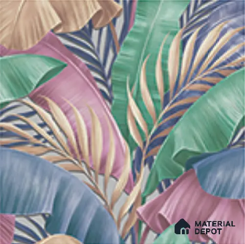 AA100204 | 9.5 Meter x 21 Inch PVC Florals Look Wallpaper - 55 Sq. Ft. | Minimum 15% wastage during installation