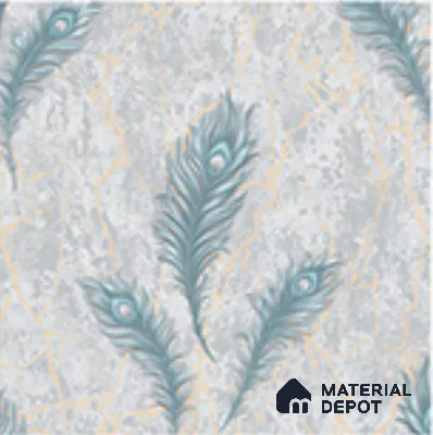 AA100703 | 9.5 Meter x 21 Inch PVC Florals Look Wallpaper - 55 Sq. Ft. | Minimum 15% wastage during installation