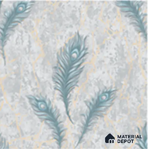AA100703 | 9.5 Meter x 21 Inch PVC Florals Look Wallpaper - 55 Sq. Ft. | Minimum 15% wastage during installation