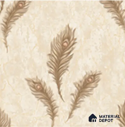 AA100704 | 9.5 Meter x 21 Inch PVC Florals Look Wallpaper - 55 Sq. Ft. | Minimum 15% wastage during installation