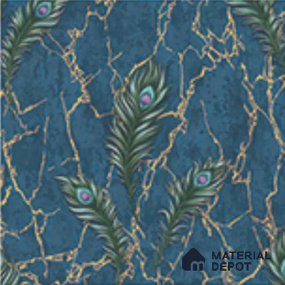 AA100706 | 9.5 Meter x 21 Inch PVC Florals Look Wallpaper - 55 Sq. Ft. | Minimum 15% wastage during installation