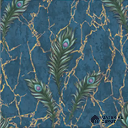 AA100706 | 9.5 Meter x 21 Inch PVC Florals Look Wallpaper - 55 Sq. Ft. | Minimum 15% wastage during installation