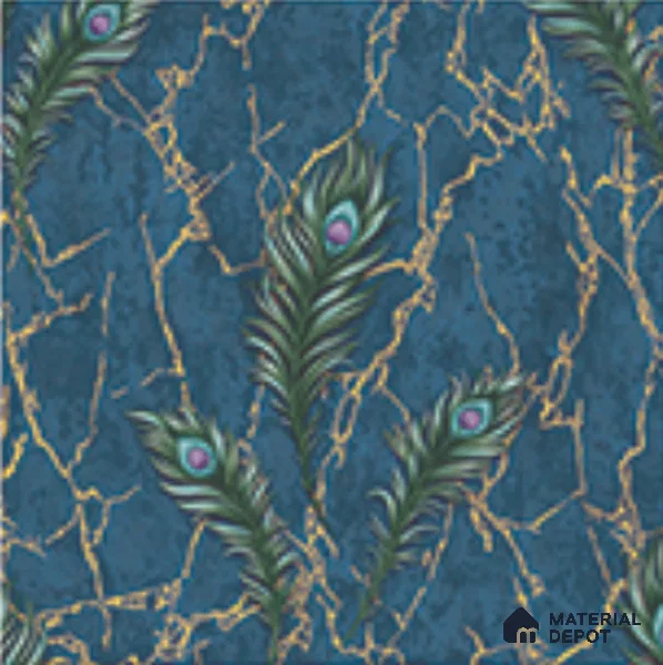 AA100706 | 9.5 Meter x 21 Inch PVC Florals Look Wallpaper - 55 Sq. Ft. | Minimum 15% wastage during installation