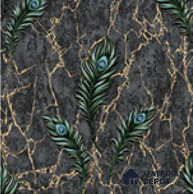 AA100707 | 9.5 Meter x 21 Inch PVC Florals Look Wallpaper - 55 Sq. Ft. | Minimum 15% wastage during installation