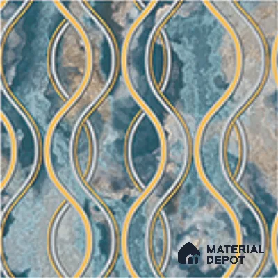 AA100904 | 9.5 Meter x 21 Inch PVC Patterned Look Wallpaper - 55 Sq. Ft. | Minimum 15% wastage during installation