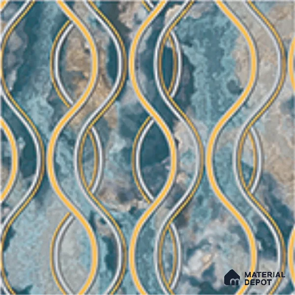 AA100904 | 9.5 Meter x 21 Inch PVC Patterned Look Wallpaper - 55 Sq. Ft. | Minimum 15% wastage during installation