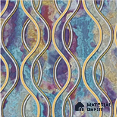 AA100907 | 9.5 Meter x 21 Inch PVC Patterned Look Wallpaper - 55 Sq. Ft. | Minimum 15% wastage during installation