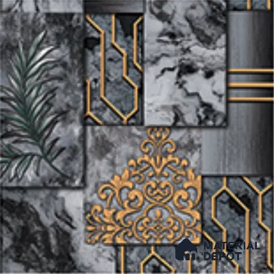 AA101004 | 9.5 Meter x 21 Inch PVC Patterned Look Wallpaper - 55 Sq. Ft. | Minimum 15% wastage during installation