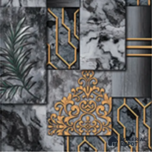 AA101004 | 9.5 Meter x 21 Inch PVC Patterned Look Wallpaper - 55 Sq. Ft. | Minimum 15% wastage during installation