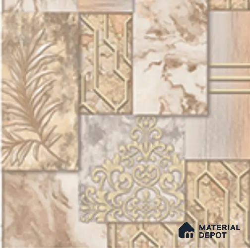 AA101007 | 9.5 Meter x 21 Inch PVC Patterned Look Wallpaper - 55 Sq. Ft. | Minimum 15% wastage during installation