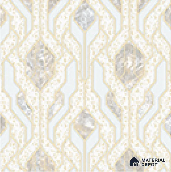 AA101102 | 9.5 Meter x 21 Inch PVC Patterned Look Wallpaper - 55 Sq. Ft. | Minimum 15% wastage during installation