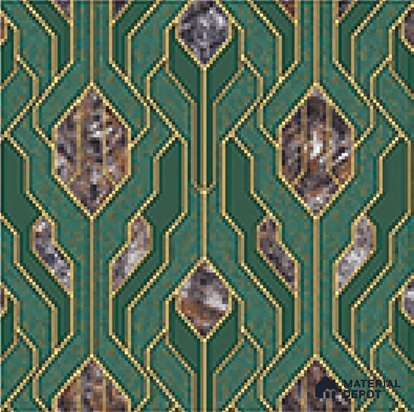 AA101106 | 9.5 Meter x 21 Inch PVC Patterned Look Wallpaper - 55 Sq. Ft. | Minimum 15% wastage during installation