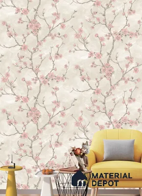 BL1062 | 9.5 Meter x 21 Inches Florals Look Wallpaper - 55 Sq. Ft.  | Minimum 15% wastage during installation