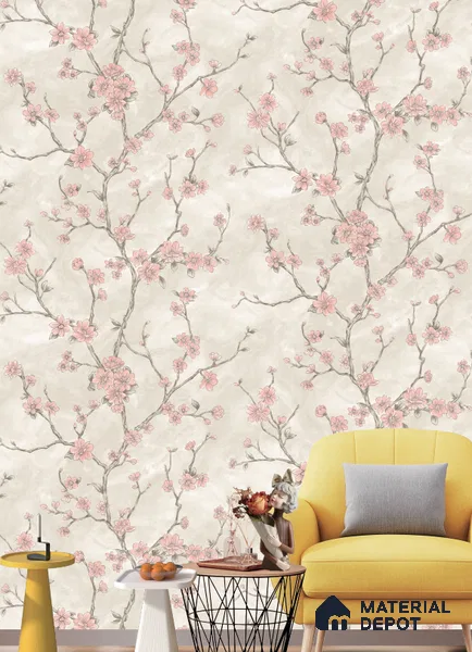 BL1062 | 9.5 Meter x 21 Inches Florals Look Wallpaper - 55 Sq. Ft. | Minimum 15% wastage during installation