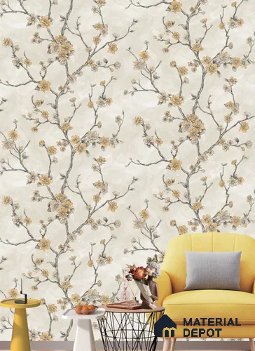 BL1064 | 9.5 Meter x 21 Inches Florals Look Wallpaper - 55 Sq. Ft.  | Minimum 15% wastage during installation