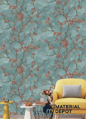BL1065 | 9.5 Meter x 21 Inches Florals Look Wallpaper - 55 Sq. Ft.  | Minimum 15% wastage during installation