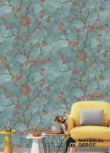 BL1065 | 9.5 Meter x 21 Inches Florals Look Wallpaper - 55 Sq. Ft.  | Minimum 15% wastage during installation