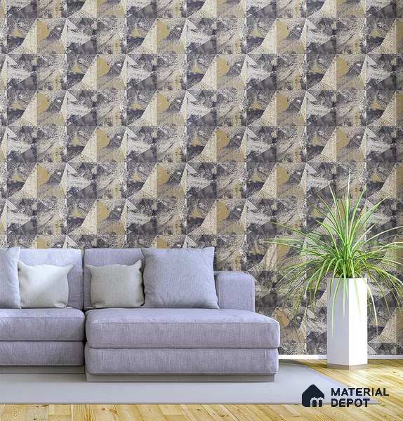 BT-018 | 5 Meter x 42 Inch PVC Abstract Look Wallpaper - 57 Sq. Ft. | Minimum 15% wastage during installation